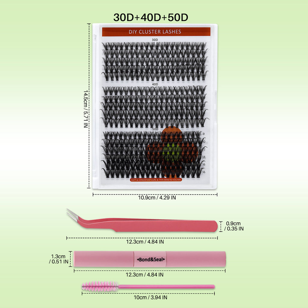 💫LASHSUN 320PCS/280PCS D Curl 30D40D50D Individual Lashes Kit