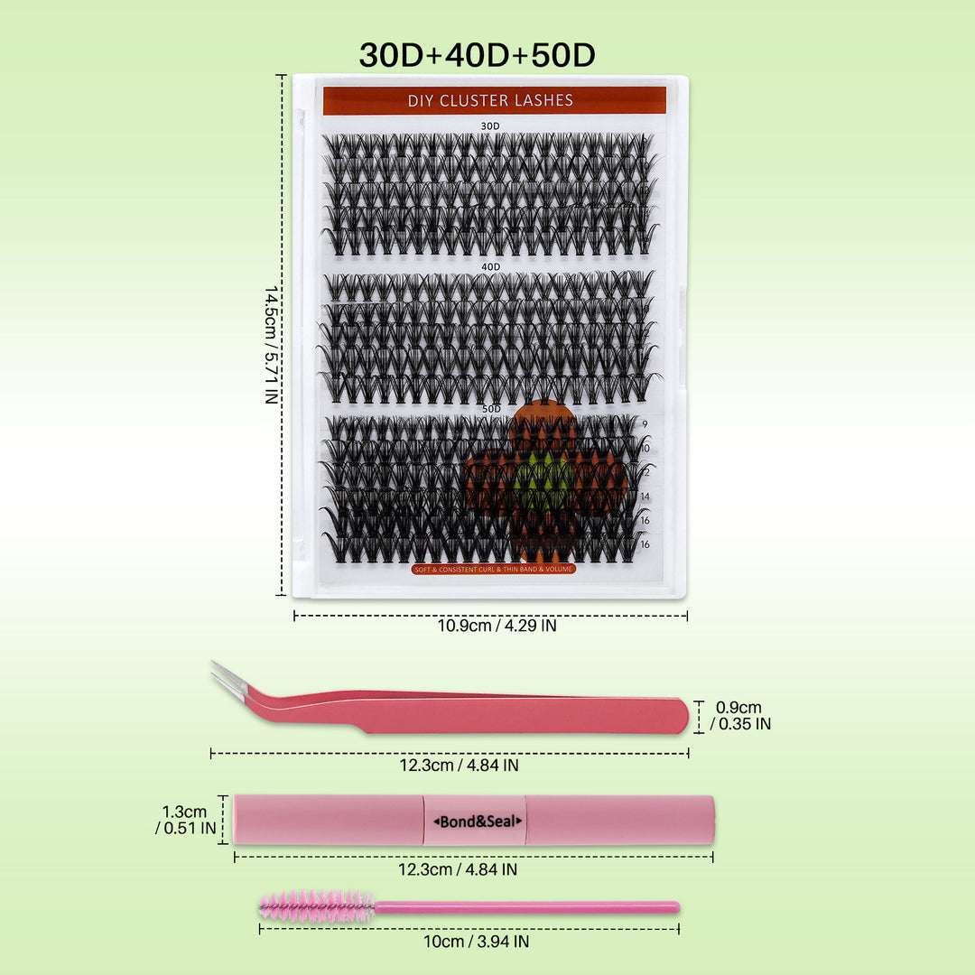 💫LASHSUN 320PCS/280PCS D Curl 30D40D50D Individual Lashes Kit