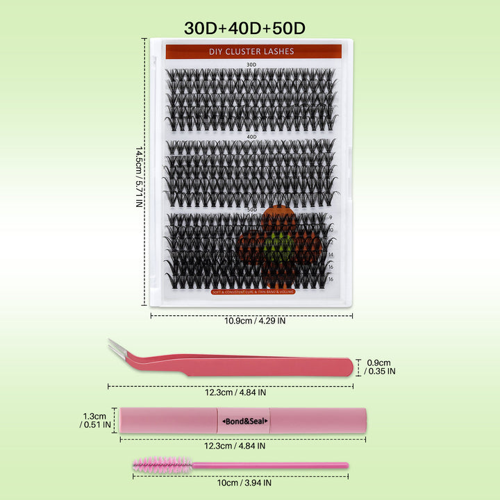 💫LASHSUN 320PCS/280PCS D Curl 30D40D50D Individual Lashes Kit