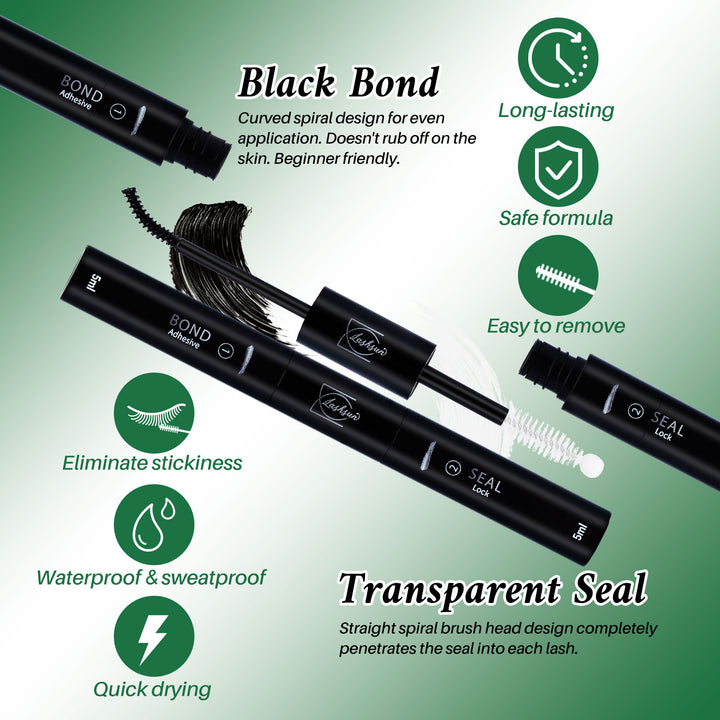 💫LASHSUN 5-in-1 DIY Lash Tool Set with Bond & Seal & Accessories