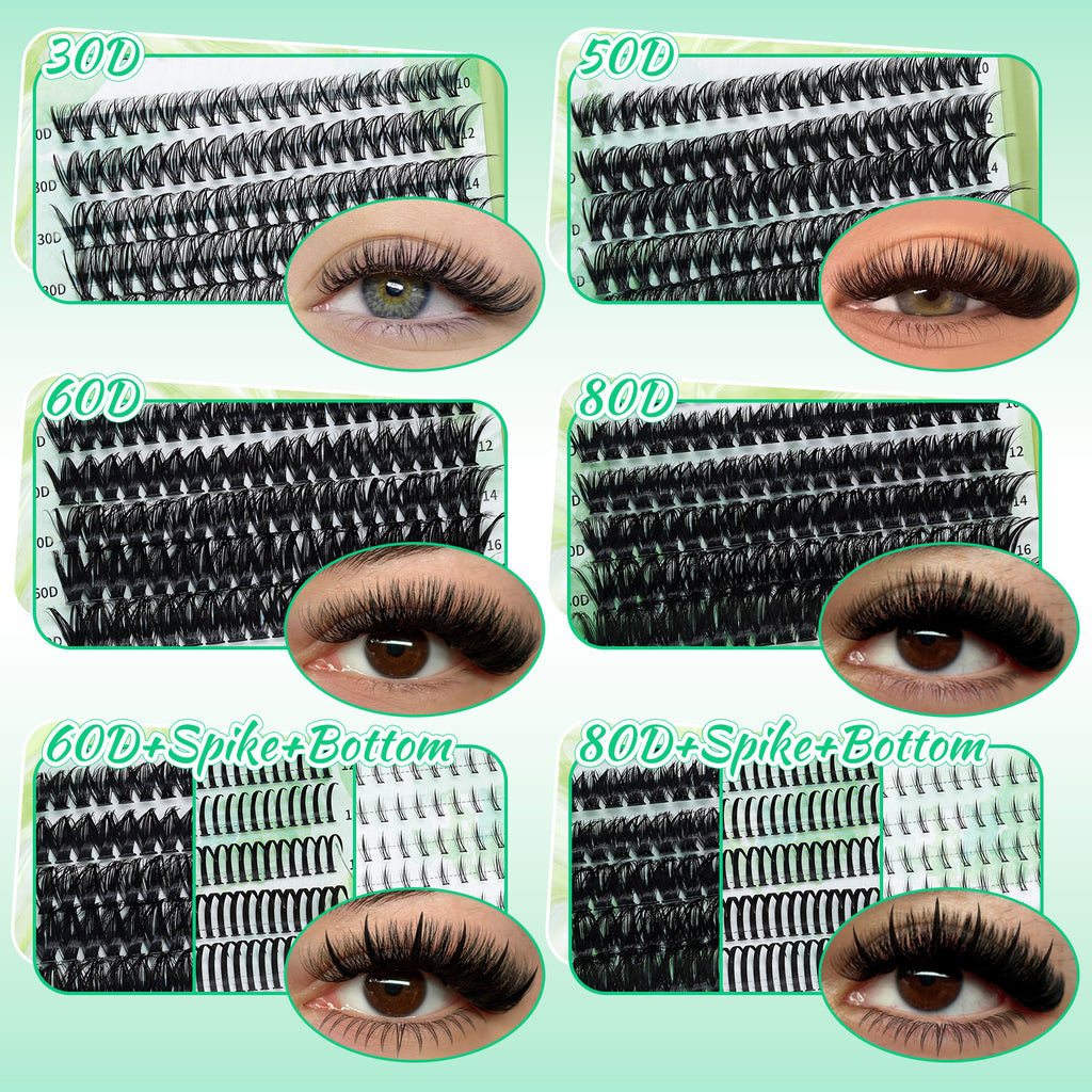 💫LASHSUN 650PCS D Curl Individual Lashes Book Kit with Bond & Seal