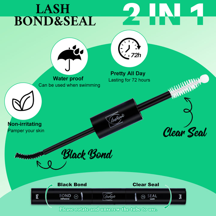 🎀LASHSUN Lash Bond & Seal 10ML – Waterproof Long-Lasting DIY Lash Glue