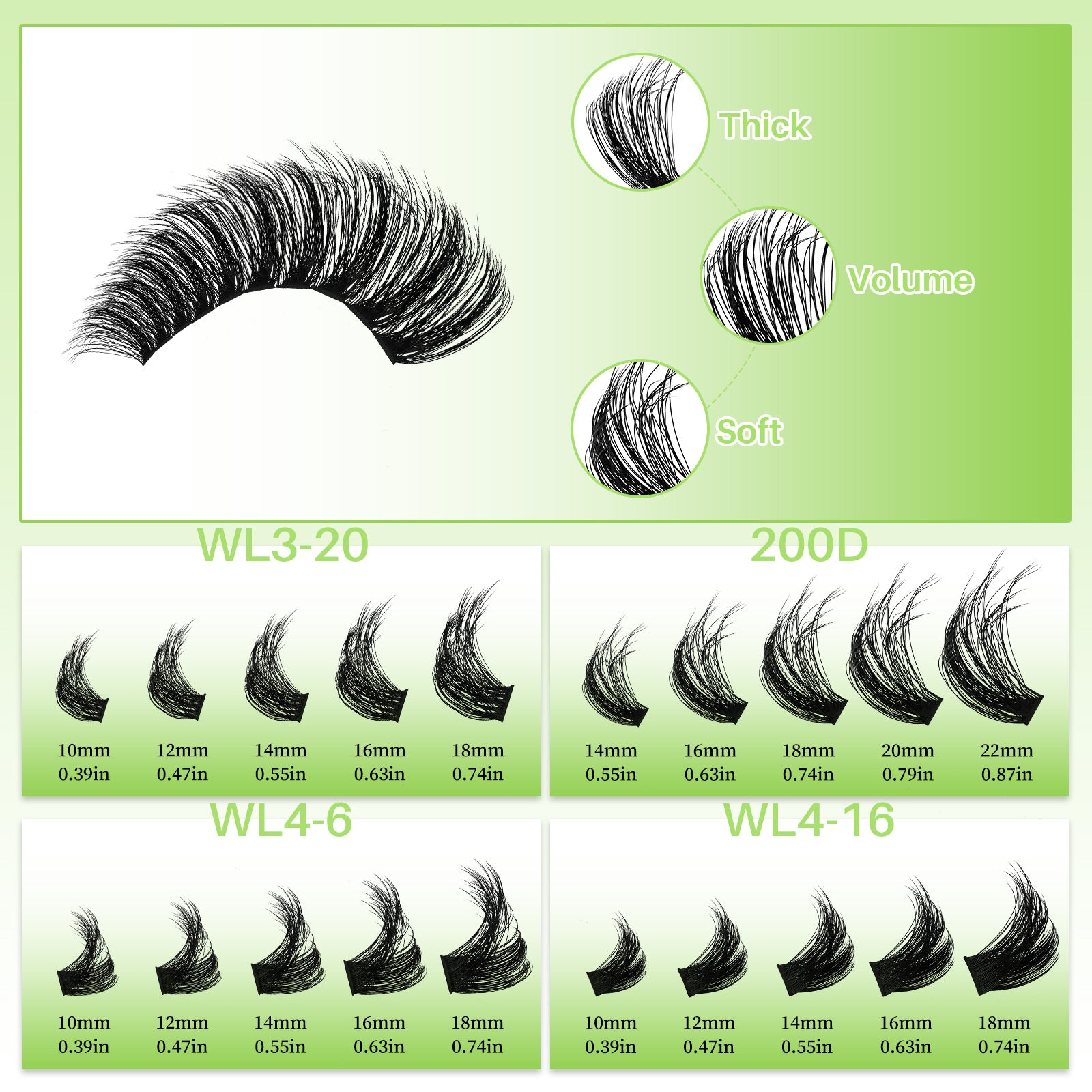 💫LASHSUN 540PCS D Curl Lash Extensions Kit – 3D Volume Individual Lash Clusters with Optional Tools