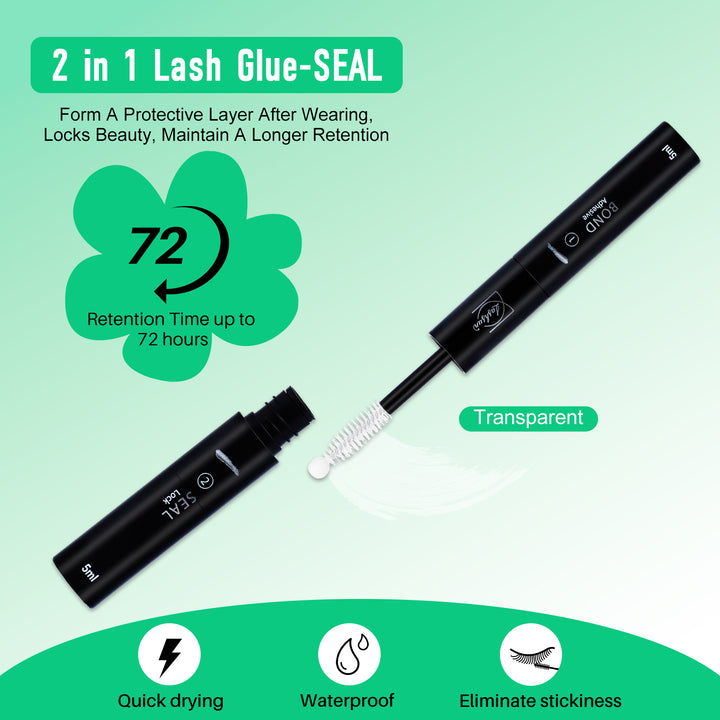 🎀LASHSUN Lash Bond & Seal 10ML – Waterproof Long-Lasting DIY Lash Glue