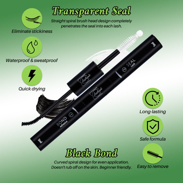 💫LASHSUN Mixed Cluster Lashes Kit – 30D to 150D Individual Lashes with Glue, Remover & Tools