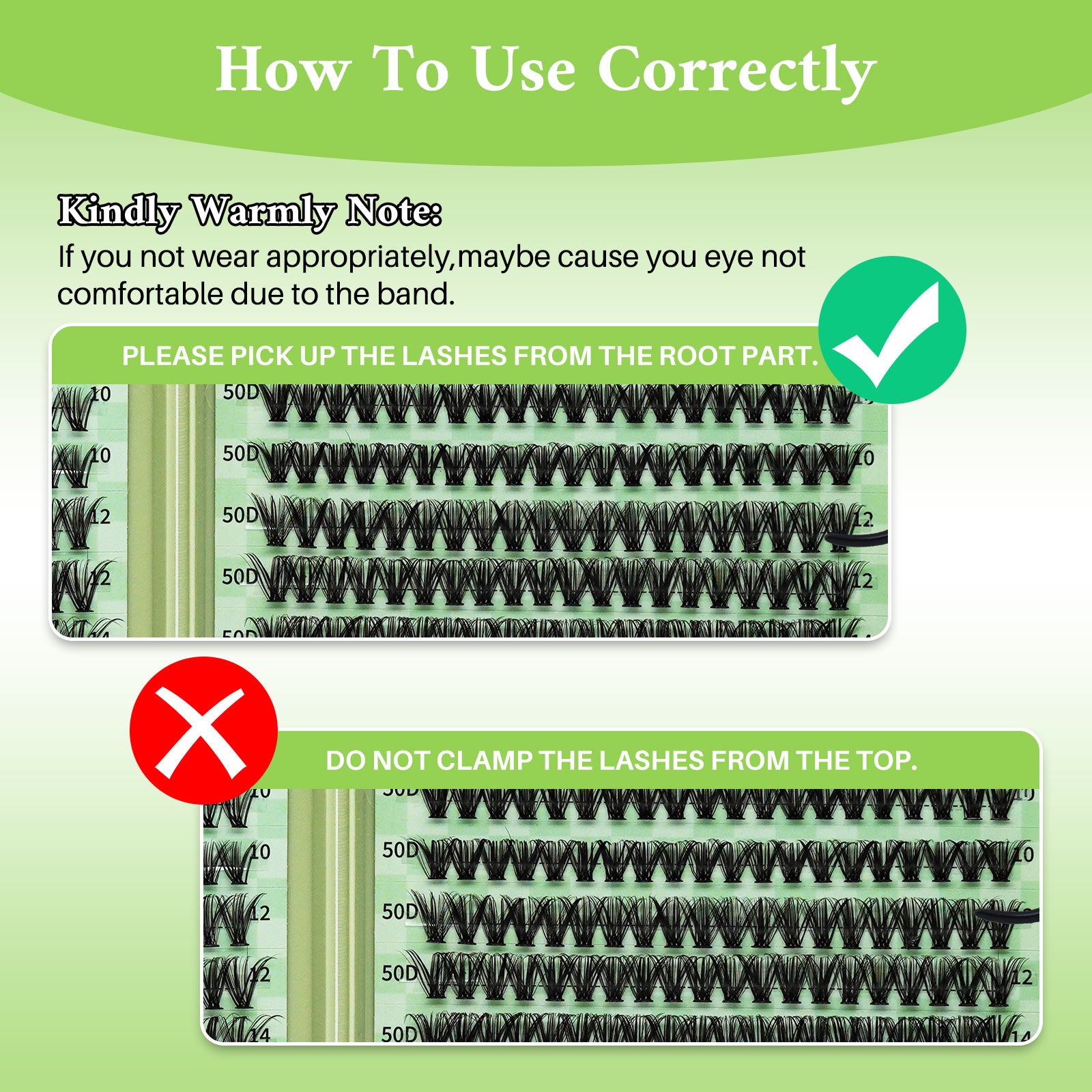 💫LASHSUN Individual False Eyelashes Kit with Mixed Lengths, Lash Glue & Tweezers