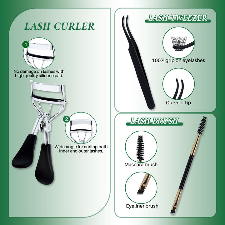 💫LASHSUN 5-in-1 DIY Lash Tool Set with Bond & Seal & Accessories