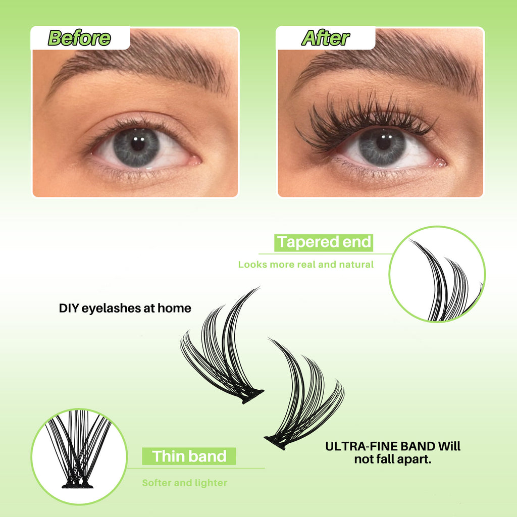 💫LASHSUN 320PCS/280PCS D Curl 30D40D50D Individual Lashes Kit