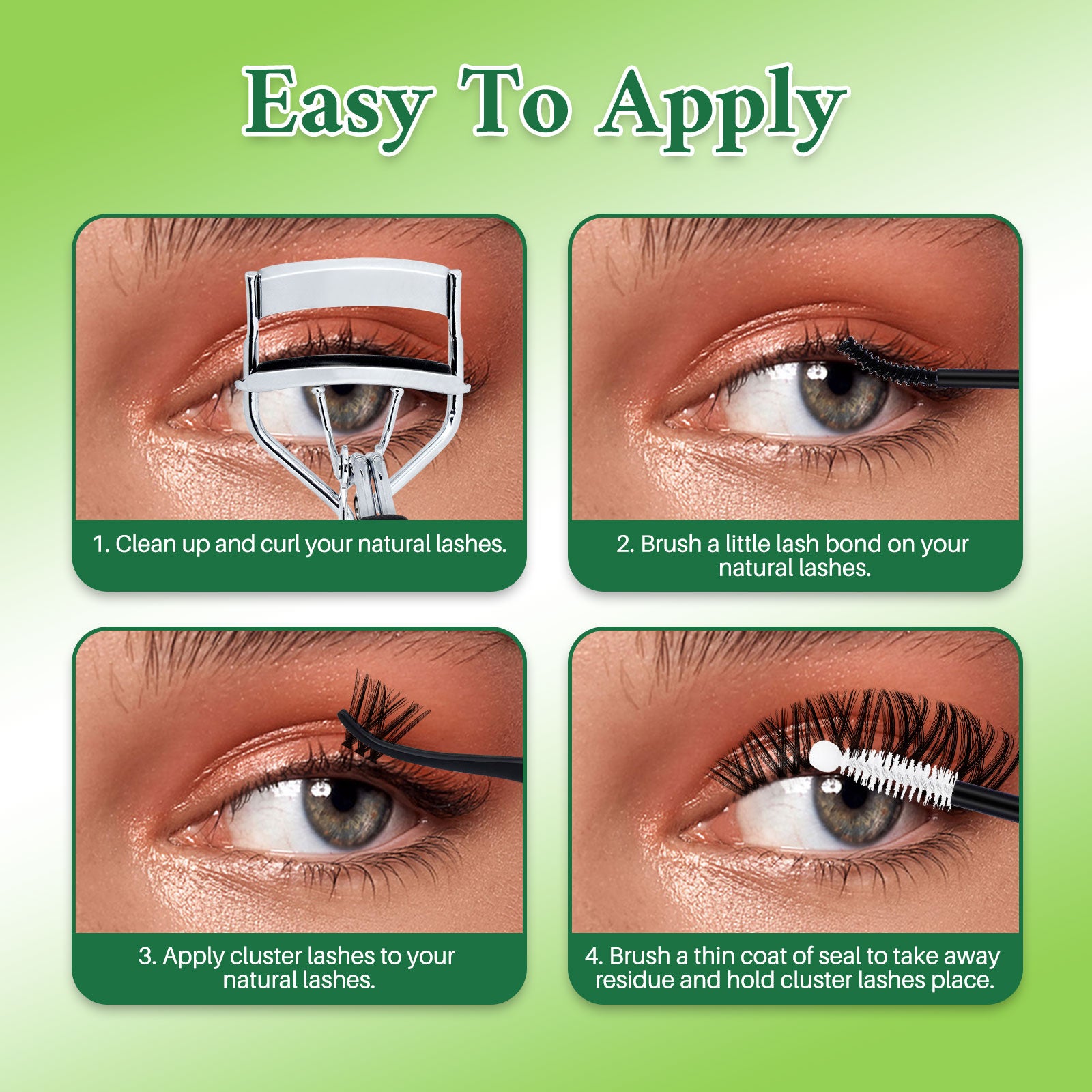 💫LASHSUN 168PCS D Curl WL2-5 Lash Clusters Kit – Wide-Span DIY Lash Extensions