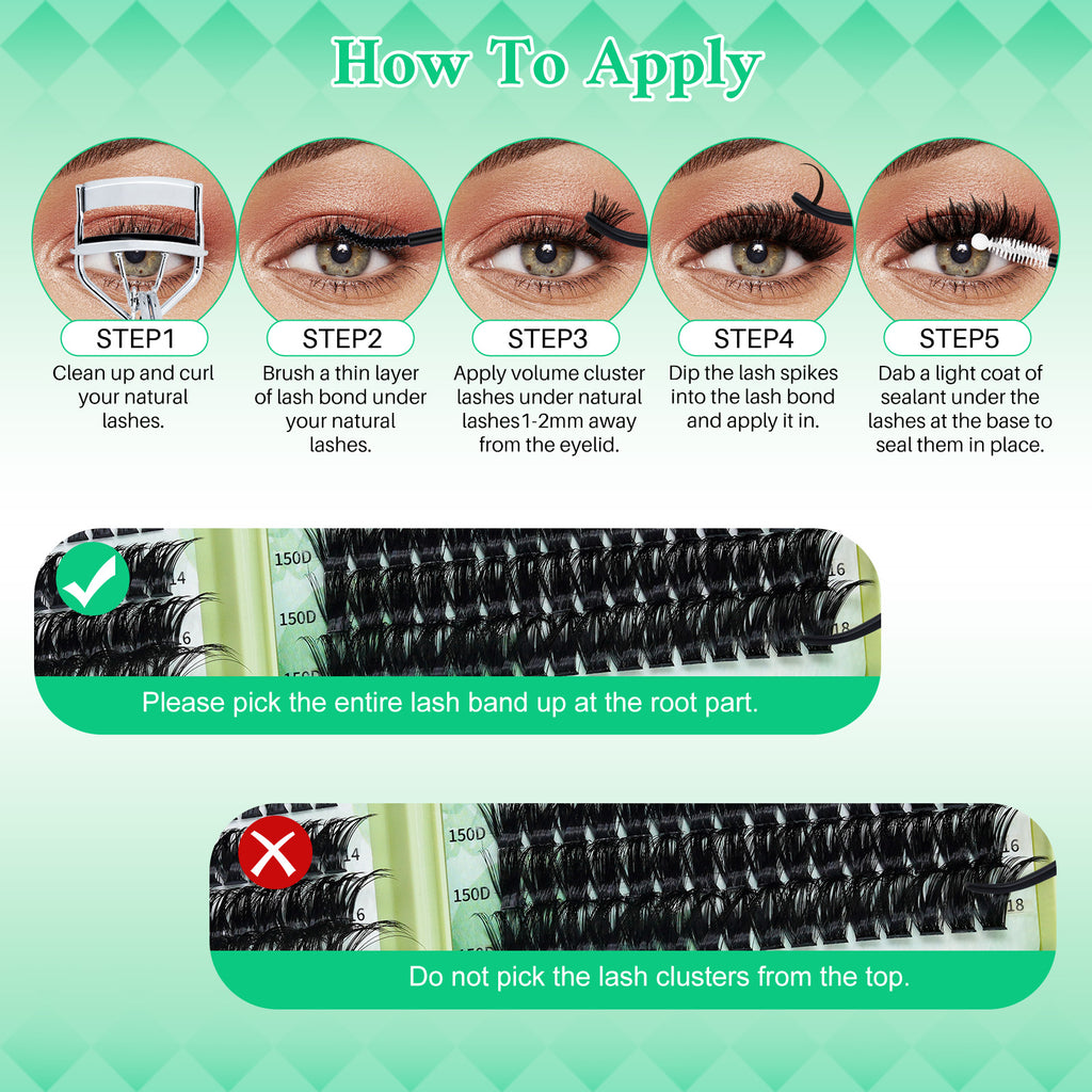 💫LASHSUN 695PCS D Curl Individual Lashes Book Kit with Bond & Seal