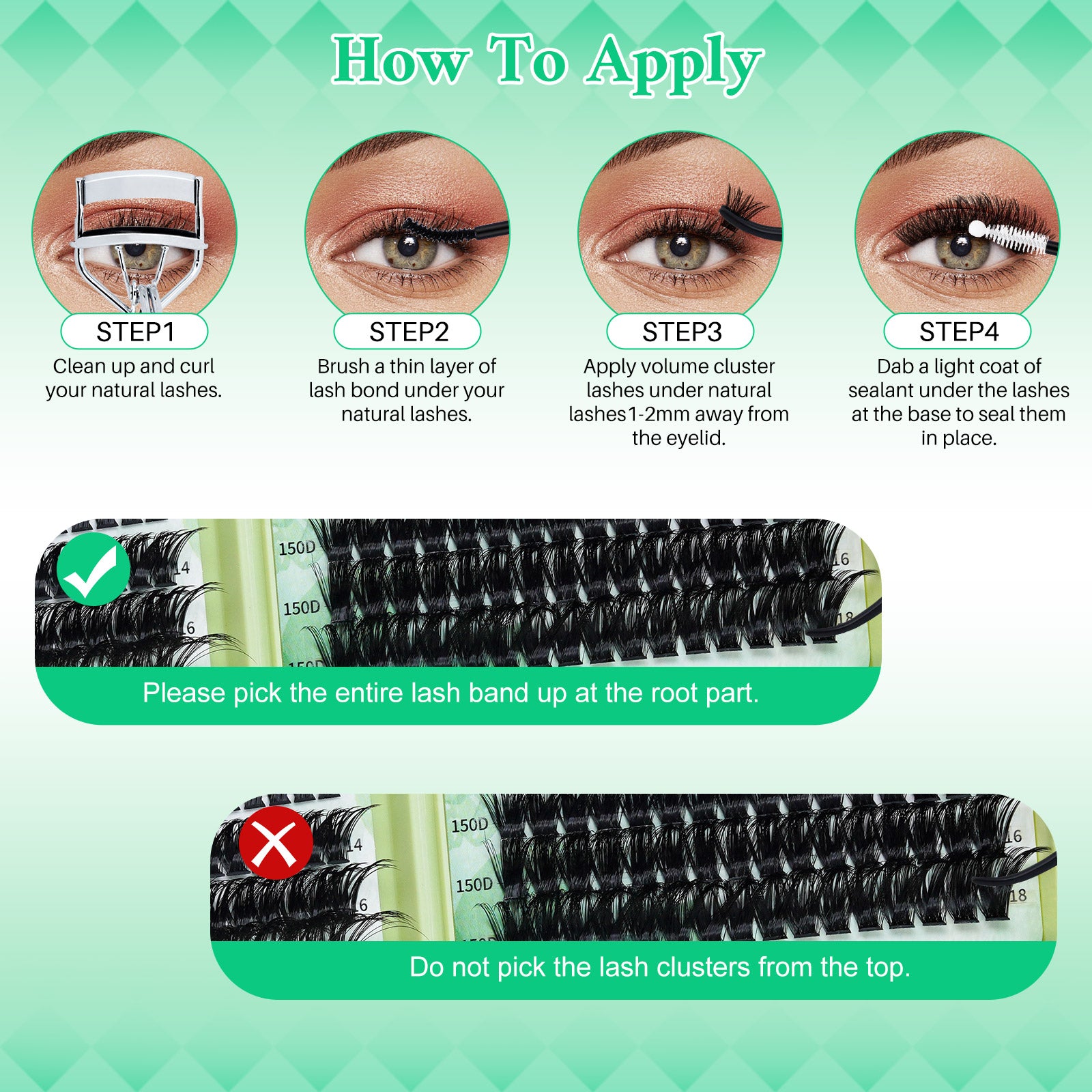 💫LASHSUN 570PCS D Curl Individual Lashes Book Kit with Bond & Sea