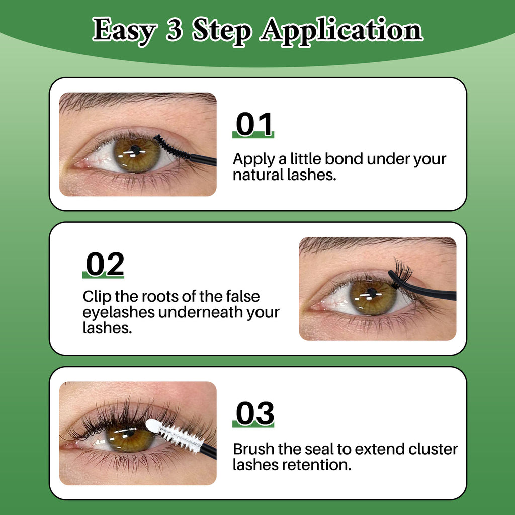 💫LASHSUN 280PCS Eyelash Extension Kit with Glue, Remover, Tweezers & Brushes